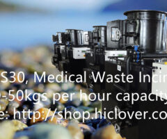 Model: TS30, Medical Waste Incinerator 30-50kgs per hour capacity